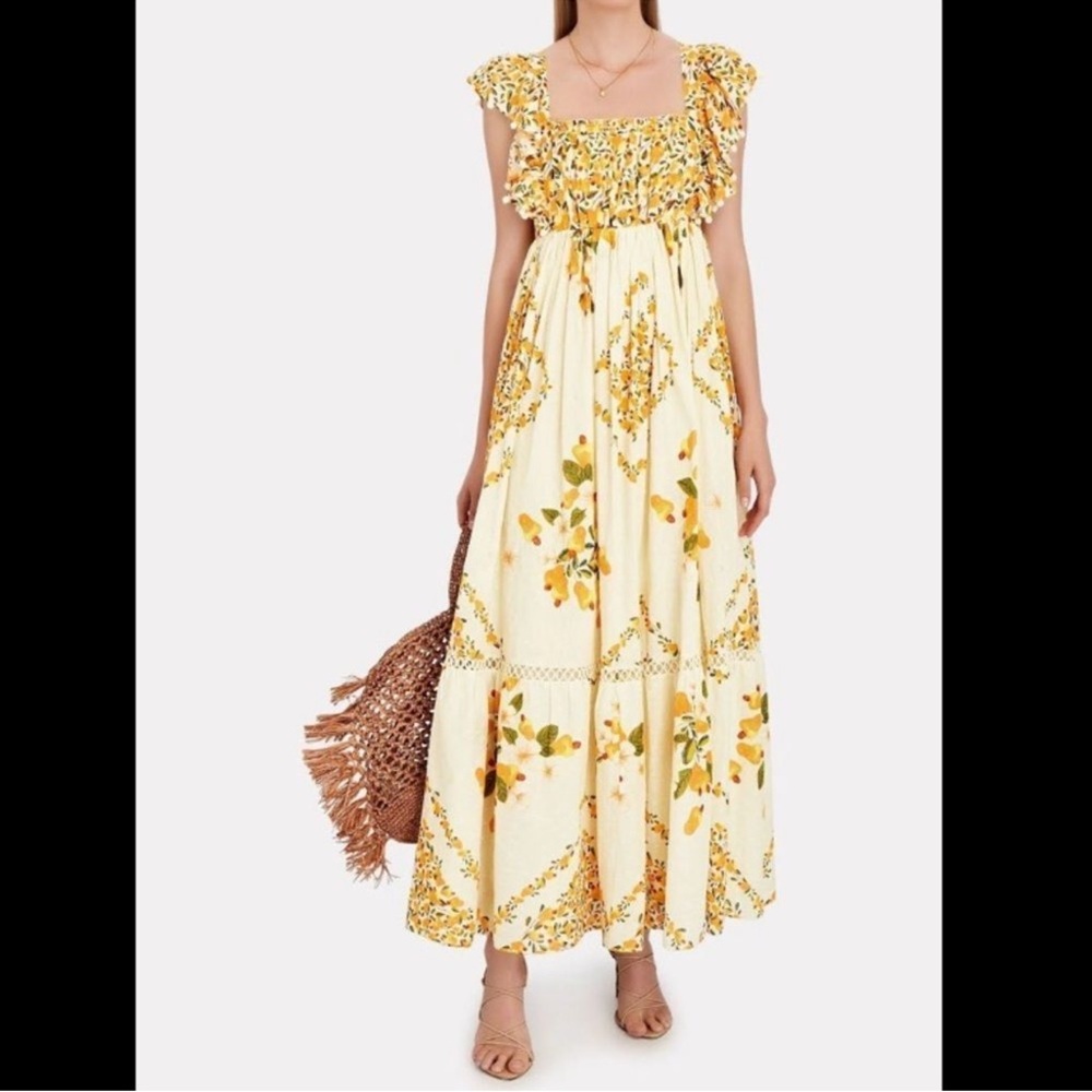 Farm Rio Off White Cashew Crossed Back Dress, Mix Print 🥰 - Picture 3 of 9
